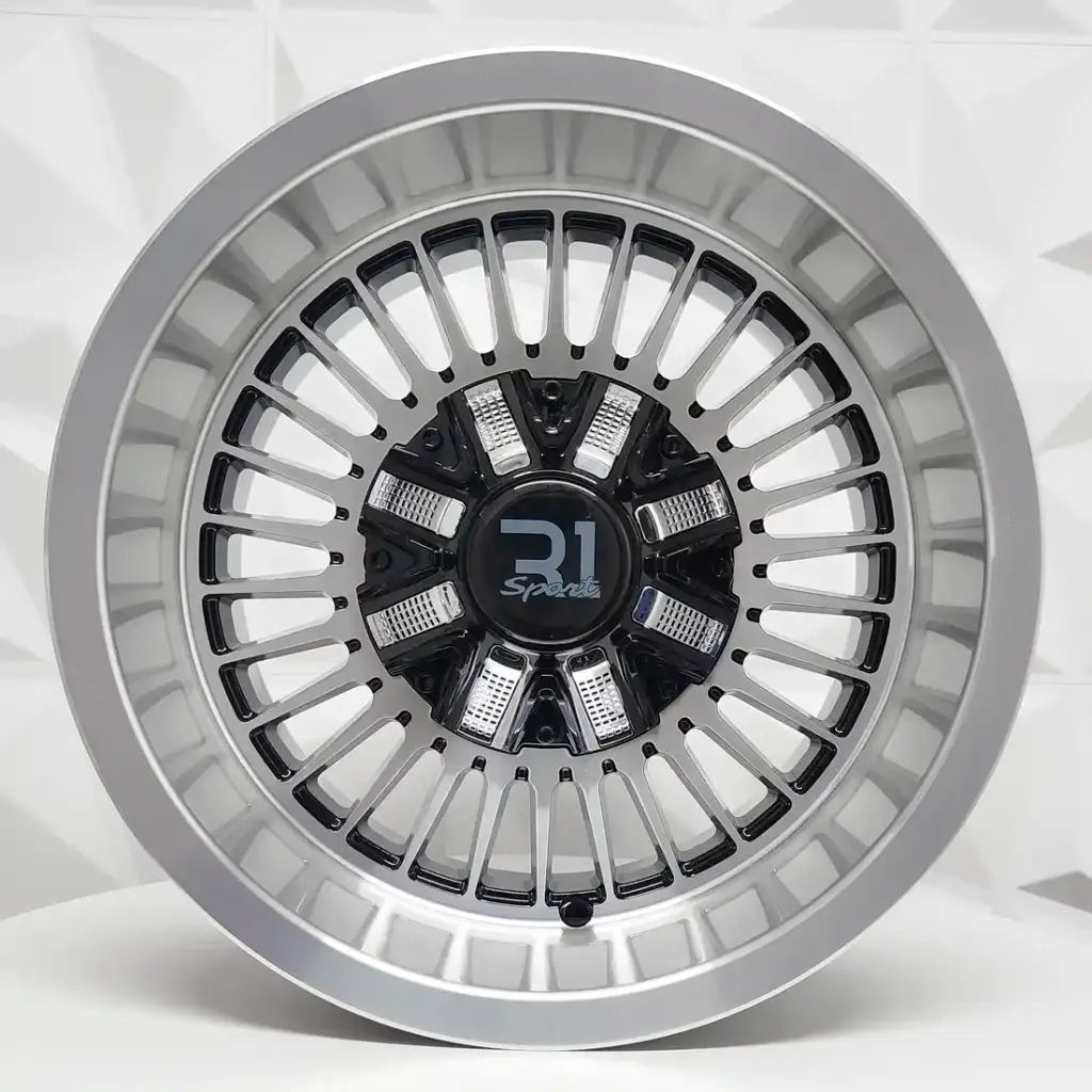 RIN 14X8 6-139.7 R1 SPORT JWC265 BLACK MACHINE FACE MACHINE LIP ET-13 CB110