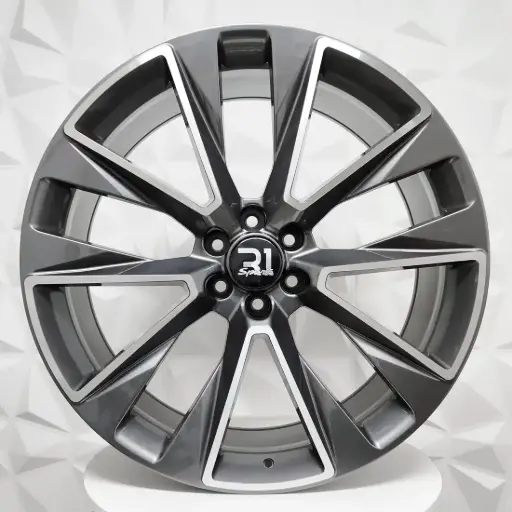 [260505] RIN 26X10 6-139.7 R1 SPORT FE669 GUNMETAL MACHINE FACE ET24 CB78.1