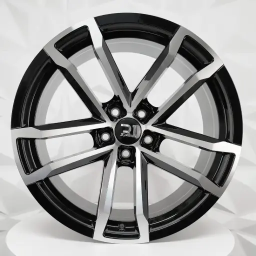 [201217F] RIN 20X9 5-120 R1 SPORT L5P022 BLACK MACHINE FACE ET27 CB66.9