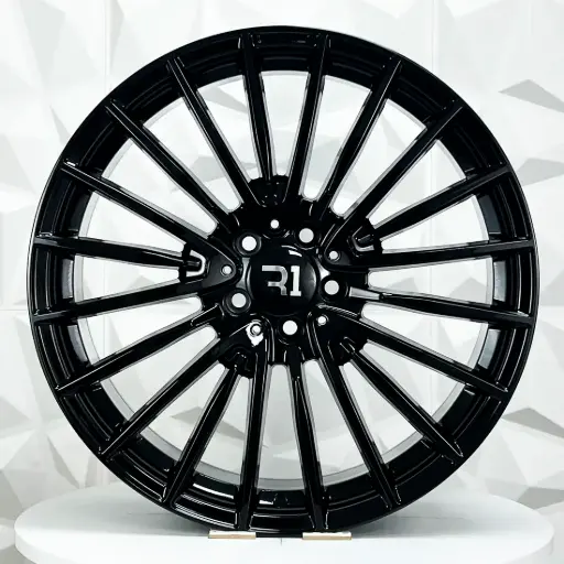 [FF208548F] RIN 20X8.5 5-112 R1 SPORT M075 GLOSS BLACK ET35 CB66.6